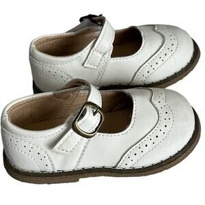 Toddler Girl Meckior White Mary Jane Dress Shoes size‎ 23